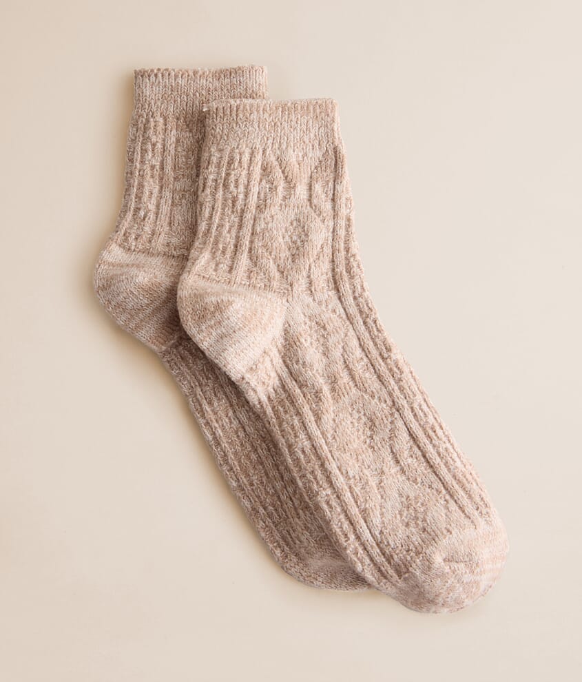 Marled Quarter Socks