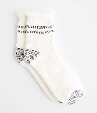 Muk Luks BKE Roll Top Terry Socks front view