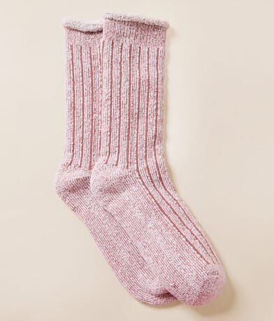 BKE Roll Top French Terry Socks front view