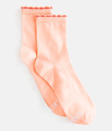 Muk Luks Ruffle Socks front view