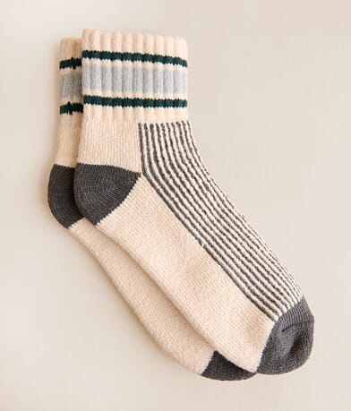 BKE Plush Striped Socks front view