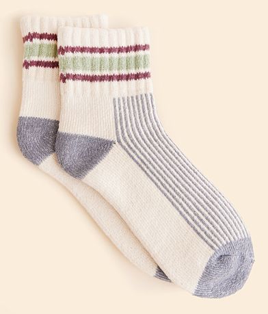 Muk Luks BKE Striped Socks front view