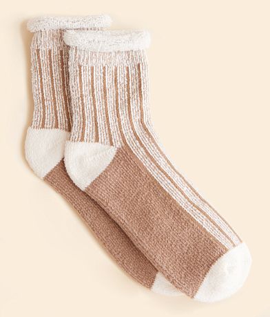 Muk Luks BKE Roll Over Crew Socks front view