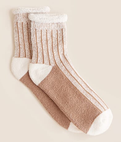 Muk Luks BKE Roll Over Crew Socks front view