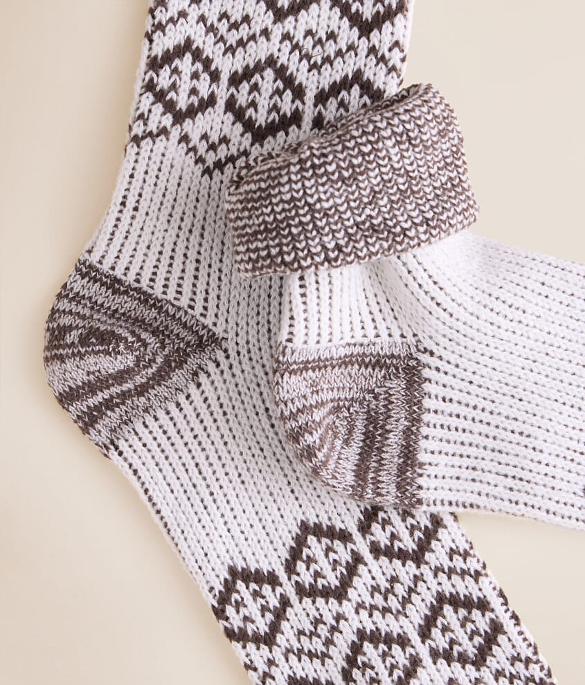 Patterned Crew Socks