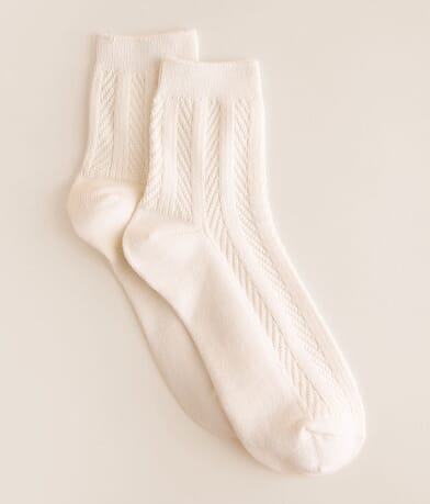 BKE Textured Crew Socks front view