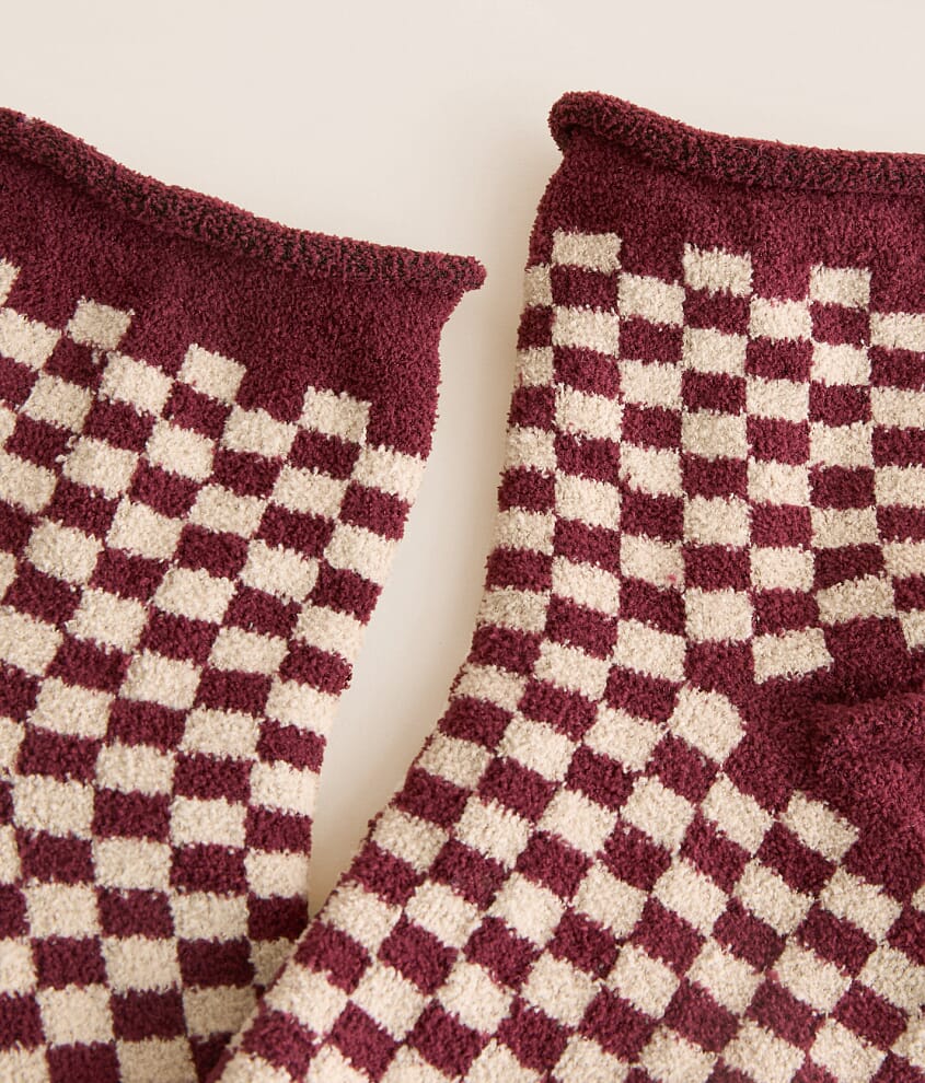 Checkered Quarter Socks