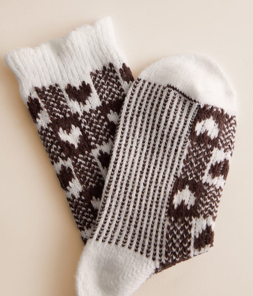 Checkered Heart Socks - thumbnail 2