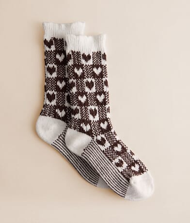 Checkered Heart Socks