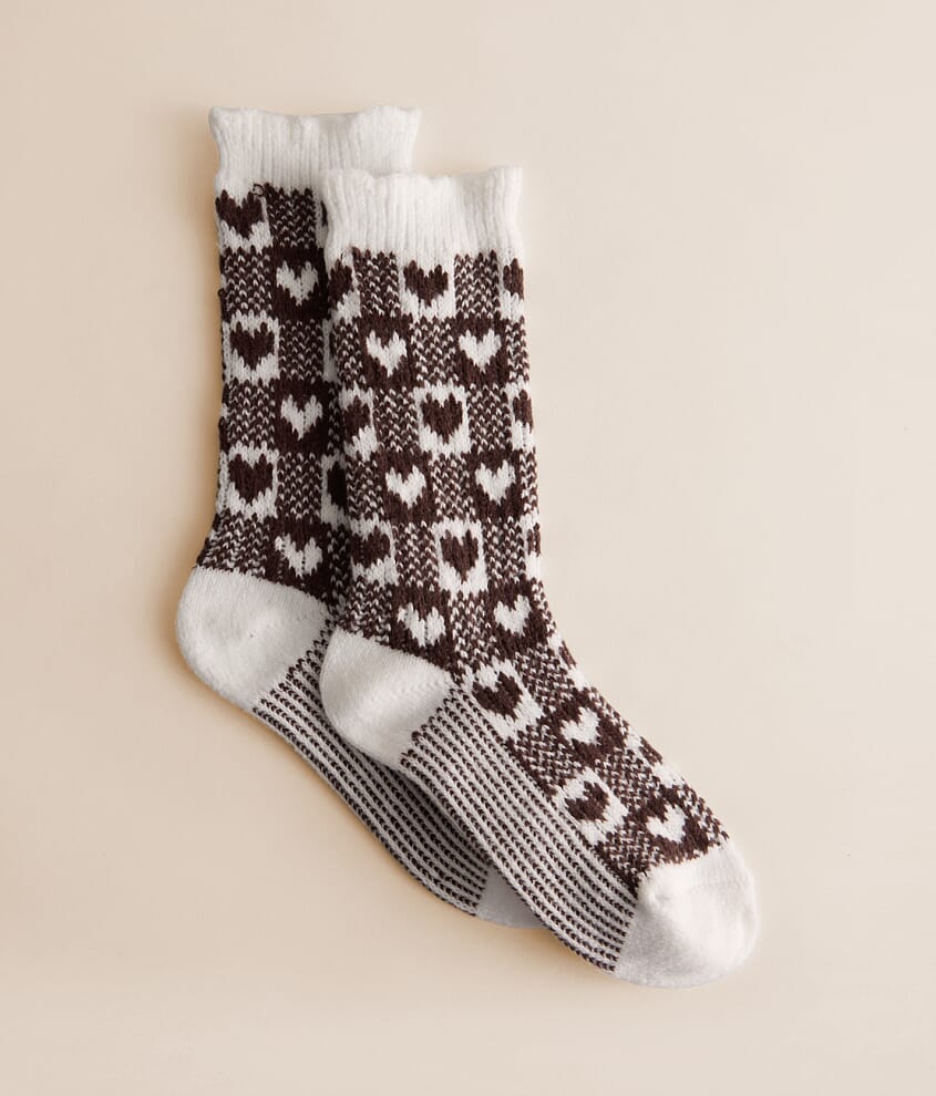 Checkered Heart Socks