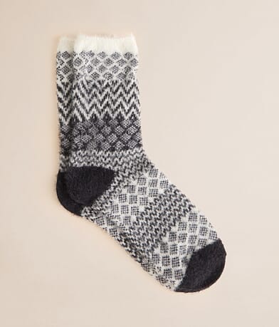 BKE Eyelash Patterned Socks front view