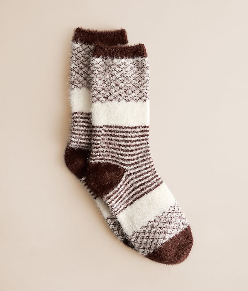 Eyelash Striped Socks