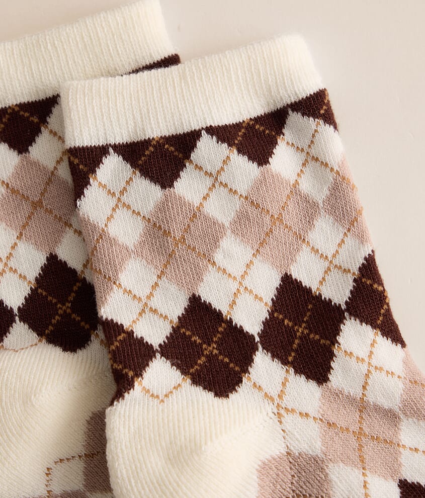 Argyle Quarter Socks - thumbnail 2