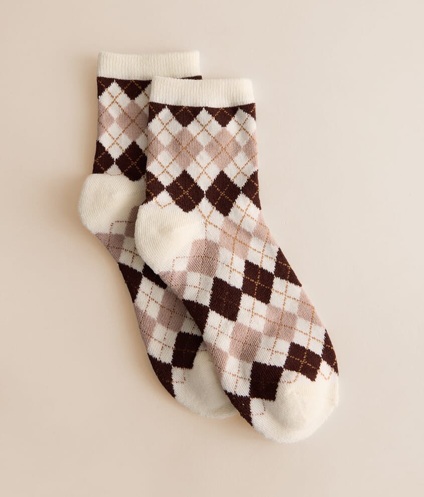 Argyle Quarter Socks