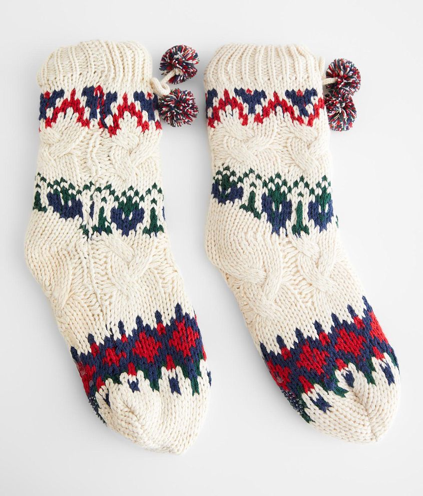 Muk Luks Cabin Slipper Sock - Women's Shoes in Vanilla | Buckle