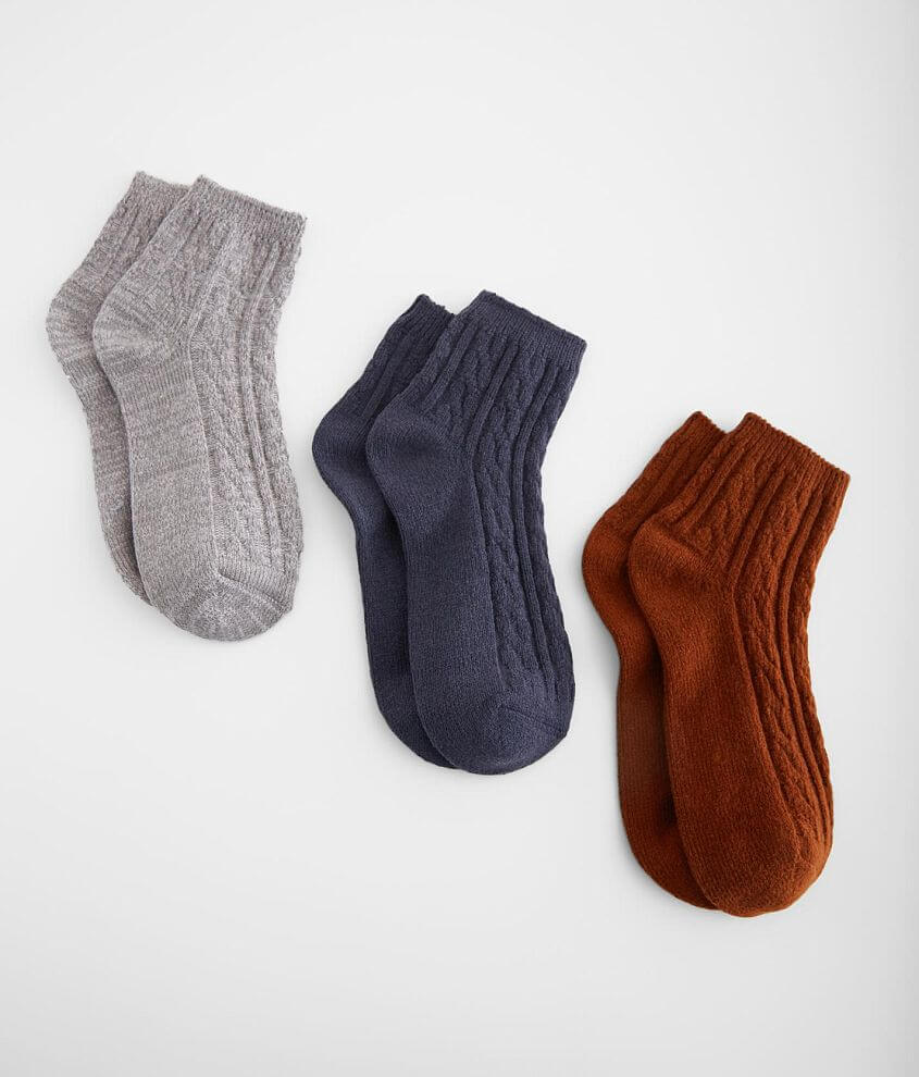 Image of Muk Luks  Pack Brushed Knit Socks