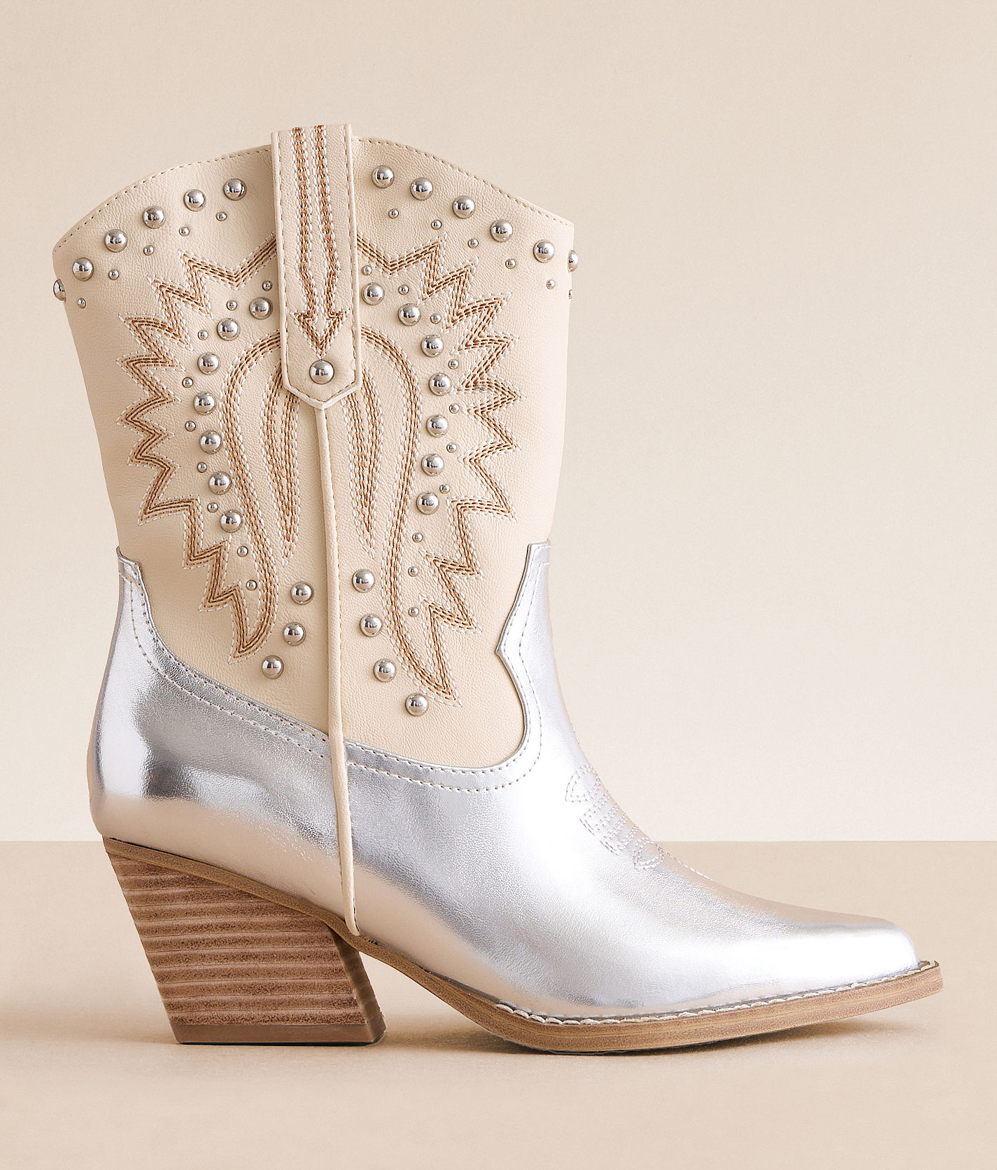 Dolce Vita Bardot Velvet Combat Boots in Silver Patent leather boots Max Mara Grey size 37 EU in Patent  main image 4