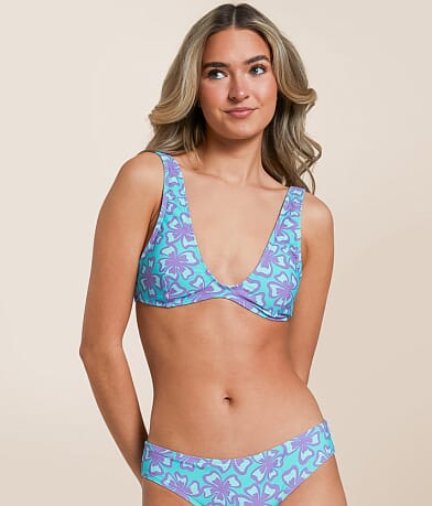 Rip Curl Neon Isles Swim Top front view