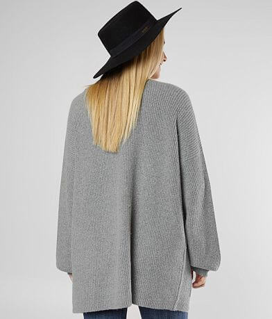 Daytrip Slouchy Ribbed Cardigan Sweater BACK