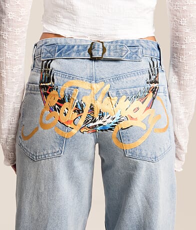 Rhinestone Baggy Wide Leg Jean thumbnail 5