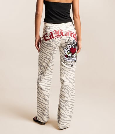Zebra Wide Leg Stretch Jean thumbnail 4