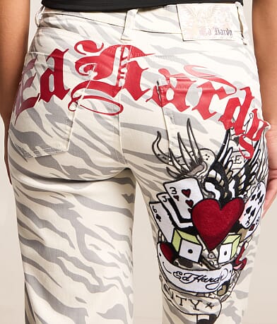 Zebra Wide Leg Stretch Jean thumbnail 5