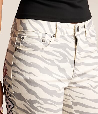 Zebra Wide Leg Stretch Jean thumbnail 6