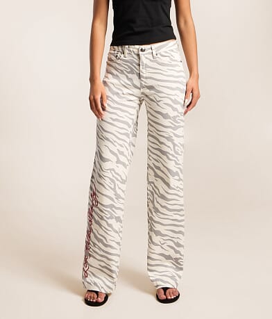 Zebra Wide Leg Stretch Jean thumbnail 2