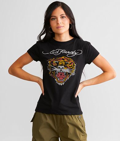 Ed Hardy Retro Tiger Baby T-Shirt FULL_RIGHT_SIDE