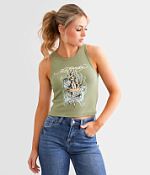 HYKE　OLIVE DRAB　TANK TOP HYKE OLIVE DRAB TANK TOP Tank-