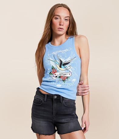 Ed Hardy Shallow Tank Top front view