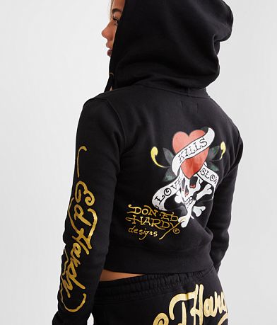 Ed Hardy Y2K Skull Cropped Hoodie MISC_DETAIL_2