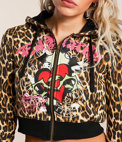 Ed Hardy Y2K Sacred Heart Cropped Hoodie MISC_DETAIL_2