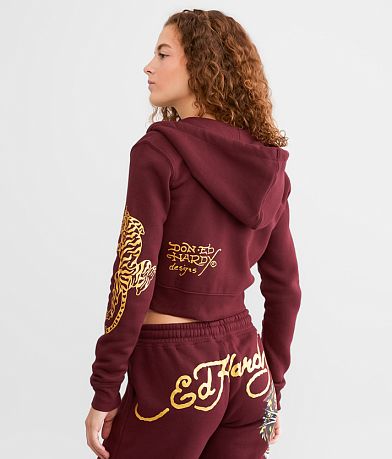Ed Hardy Retro Tiger Hoodie BACK