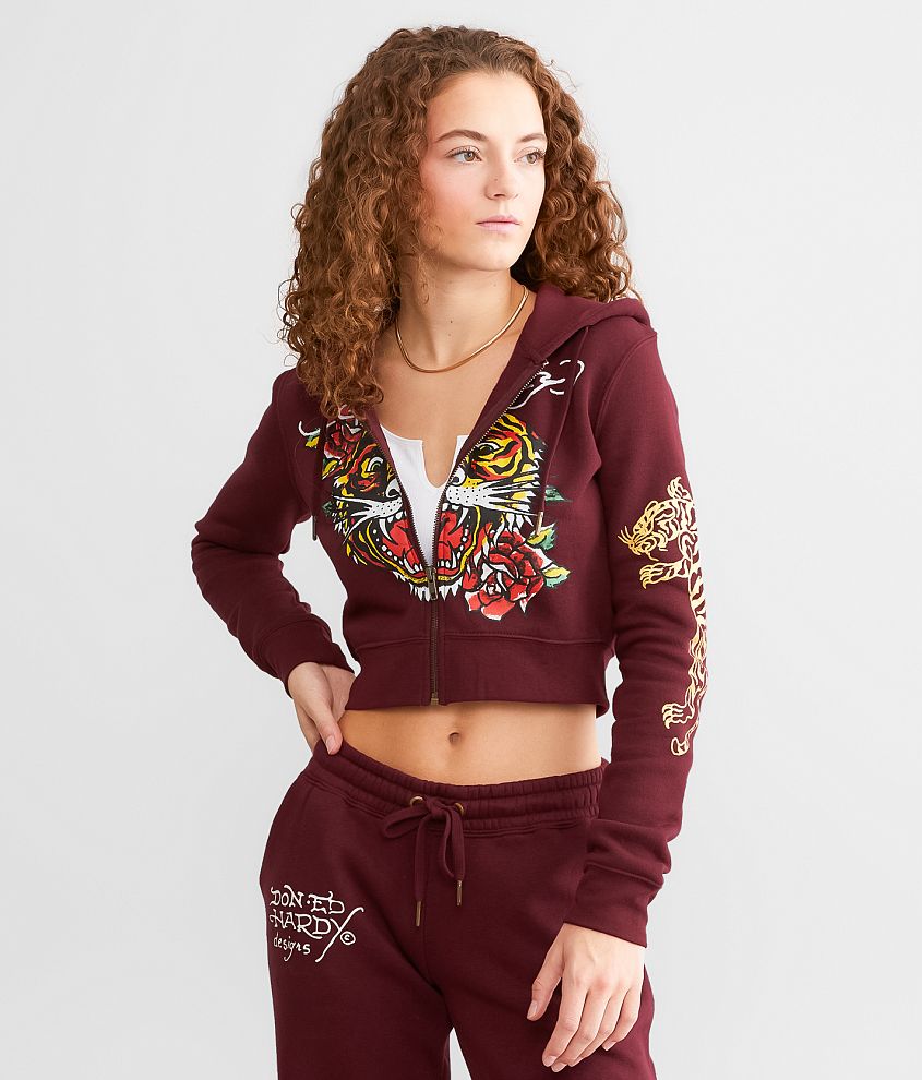 Ed hardy hoodie discount women's