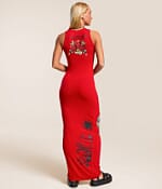 Ed Hardy Dragon Cut-Out Maxi Dress - Women's Dresses in Cherry | Buckle
