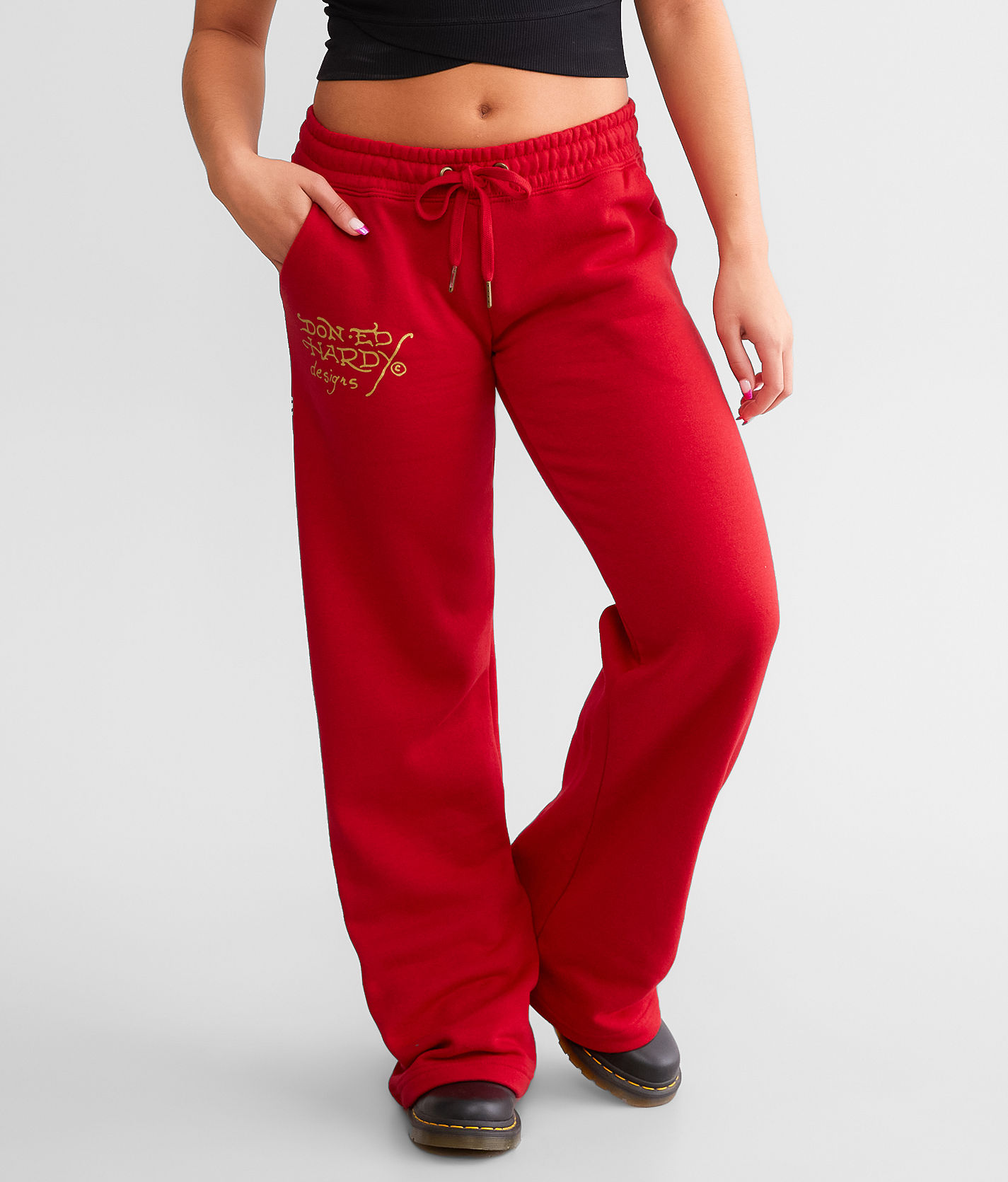 Ed Hardy Y2K Broken Heart Pant - Women's Pants in Cherry | Buckle