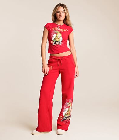 Ed Hardy Tiger Mountain Y2K Sweatpant front view