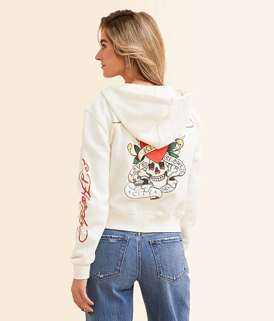 Ed Hardy Cropped Hoodie BACK