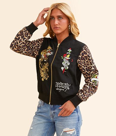 Ed Hardy Tiger Dagger Bomber Jacket FULL_RIGHT_SIDE