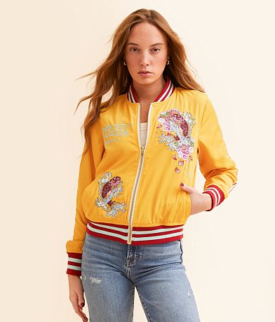 Ed Hardy Koi Cranes Jacket full right side view