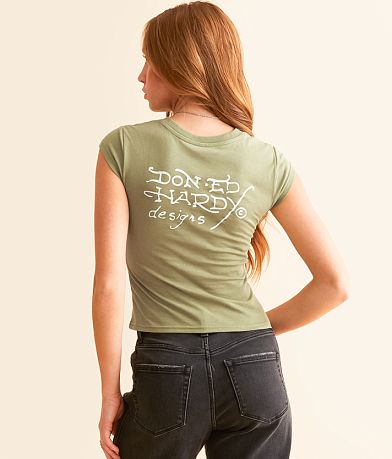 Ed Hardy Anchor Rose T-Shirt BACK