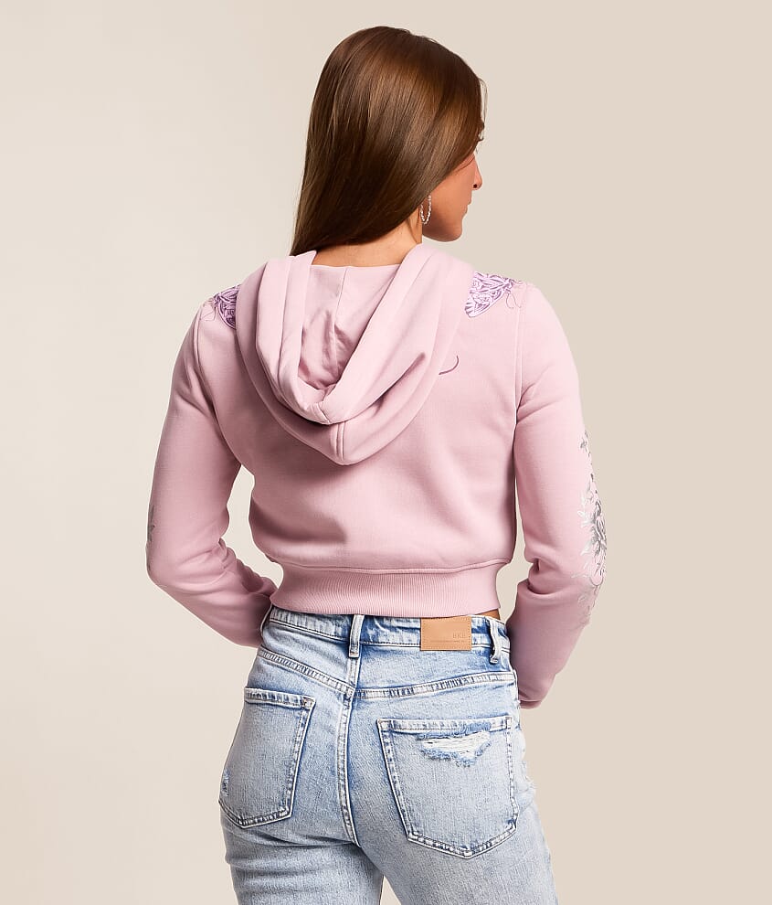 Cross Wings Cropped Hoodie