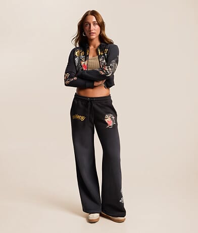 Ed Hardy セットアップ L Y2K パーカー Ed Hardy Panther Y2K Cropped Hoodie - Women's Sweatshirts in