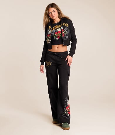 Ed Hardy Sacred Heart Cargo Sweatpant front view