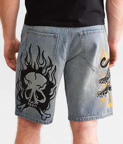 Ed Hardy Skater Short back view