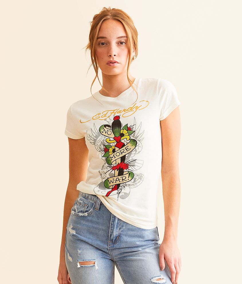 Ed Hardy Dagger Danners T-Shirt front view