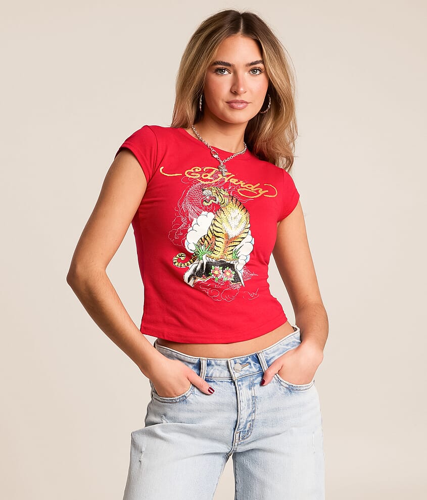 Tiger Mountain Cropped Baby T-Shirt