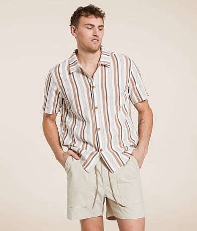 Rhythm Paisley Stripe Shirt front view
