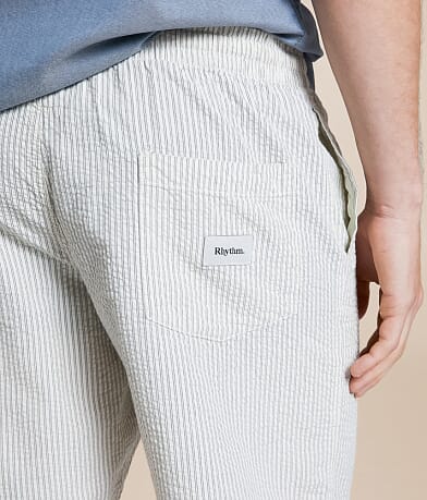 Rhythm Seersucker Jam Short back pocket view